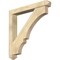 Ekena Millwork Balboa Arts and Crafts Rough Sawn Bracket w/ Offset Brace, Douglas Fir, 6"W x 42"D x 42"H BKT0604X42X42BOA03RDF - alternate 1